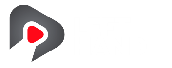 Blue and Grey Modern Multimedia TV Podcast Play Logo